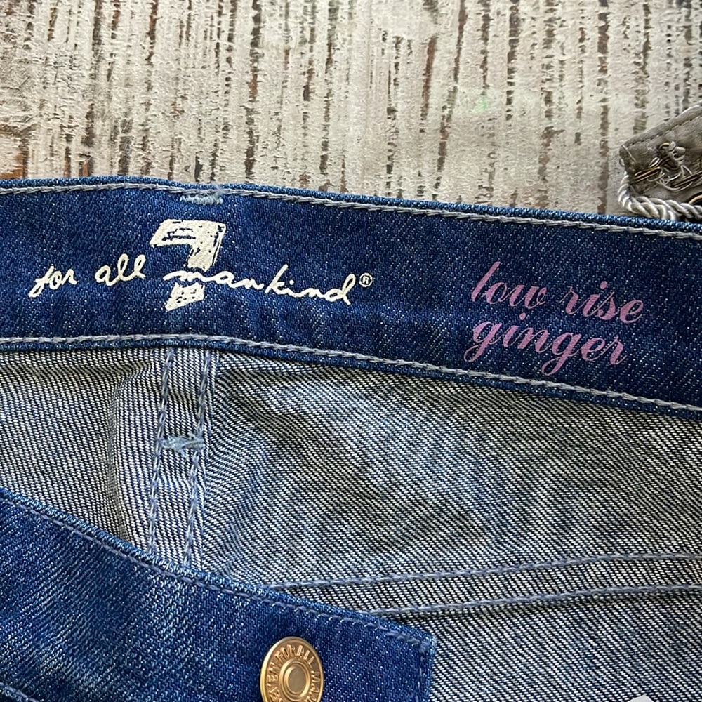 7 For All Mankind Low Rise Ginger Jean, Hirosaki Wash, 27 - Picture 11 of 13